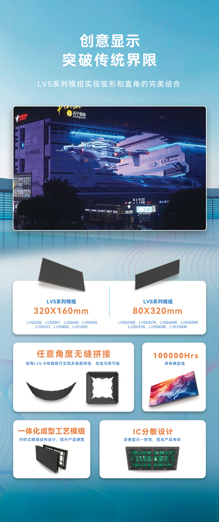 平博高质量户外全彩显示产品：LVS系列与CV-18L系列